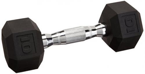 Luscreal Coated Hex Dumbbell, Single